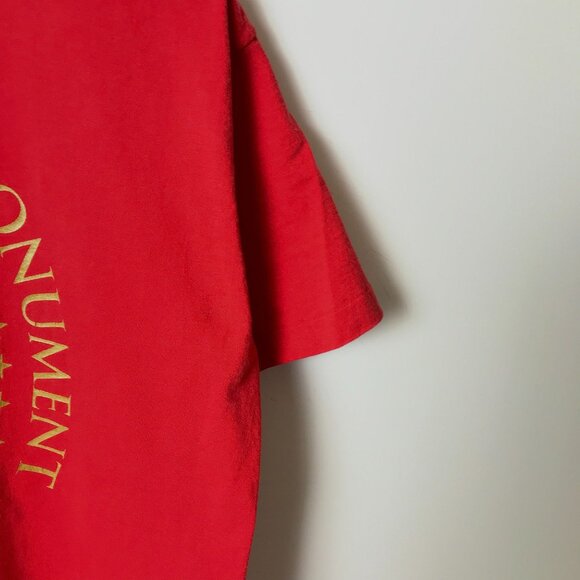 San Jacinto Monument T-Shirt Vintage 90s Red Large Texas Single Stitch USA - Picture 5 of 12